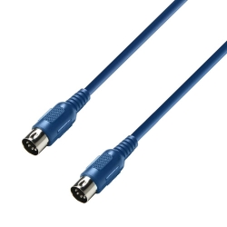 ADAM HALL K3MIDI0075BLU Kabel midi 0,75 m niebieski